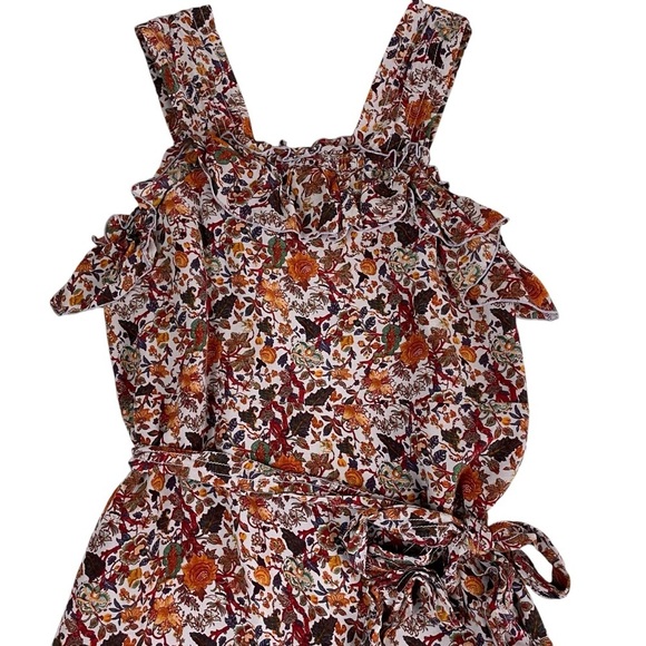 Madewell x Karen Walker Silk Floral Rosalie Ruffled Dress - Picture 8 of 16